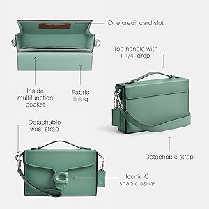 Coach Tabby Box Bag, Aquamarine: Handbags: Amazon.com